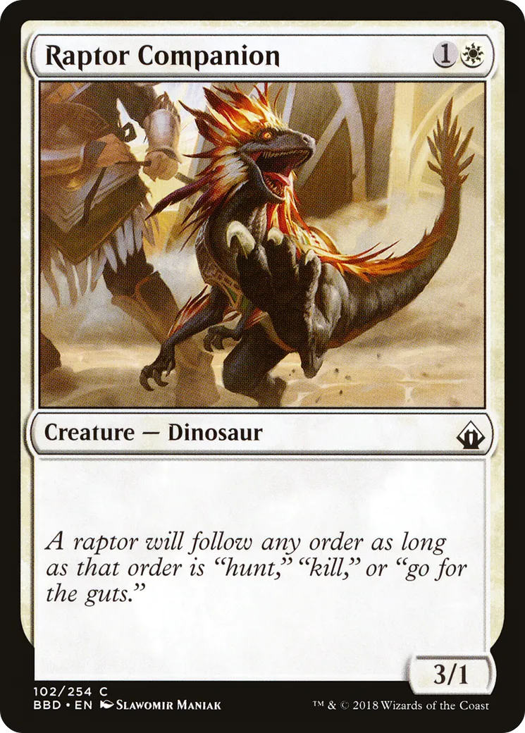 Compagnon raptor — Battlebond — Magic: The Gathering