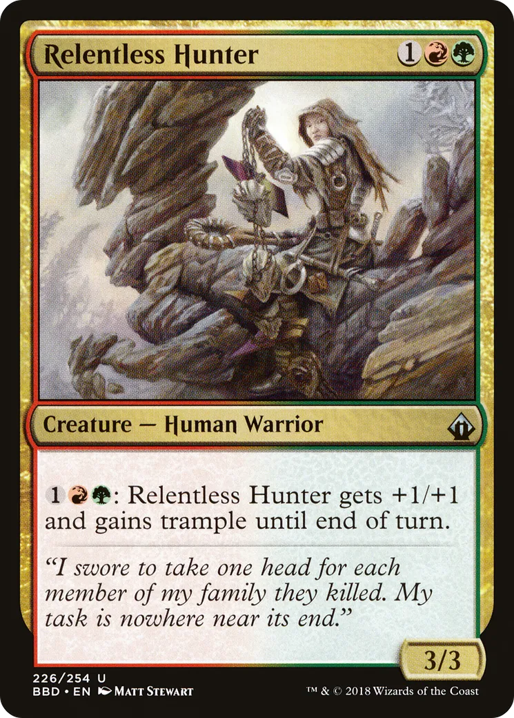 Chasseuse implacable — Battlebond — Magic: The Gathering