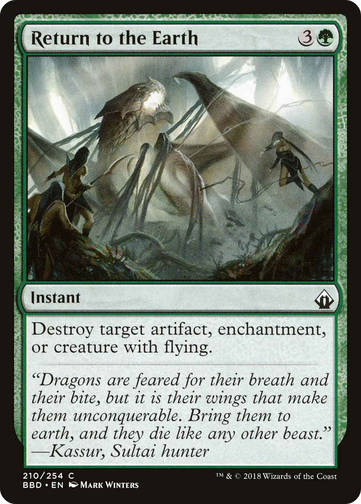 Return to the Earth — Battlebond — Magic: The Gathering