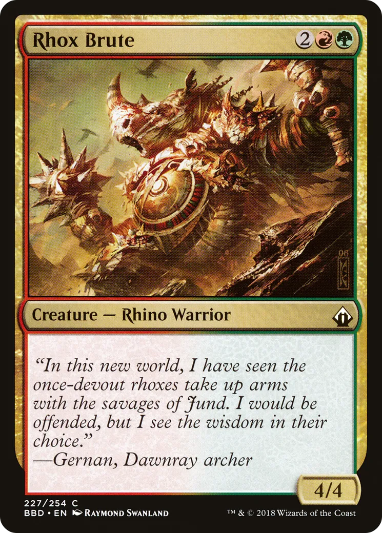 Brute rhox — Battlebond — Magic: The Gathering