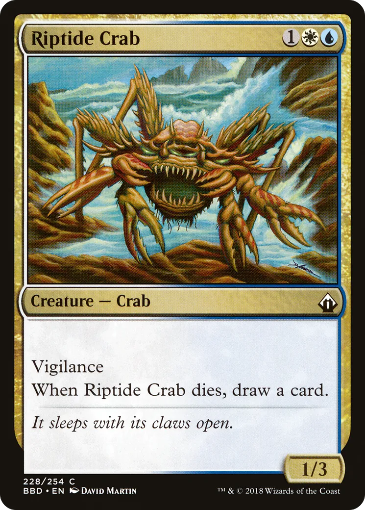 Crabe du reflux — Battlebond — Magic: The Gathering