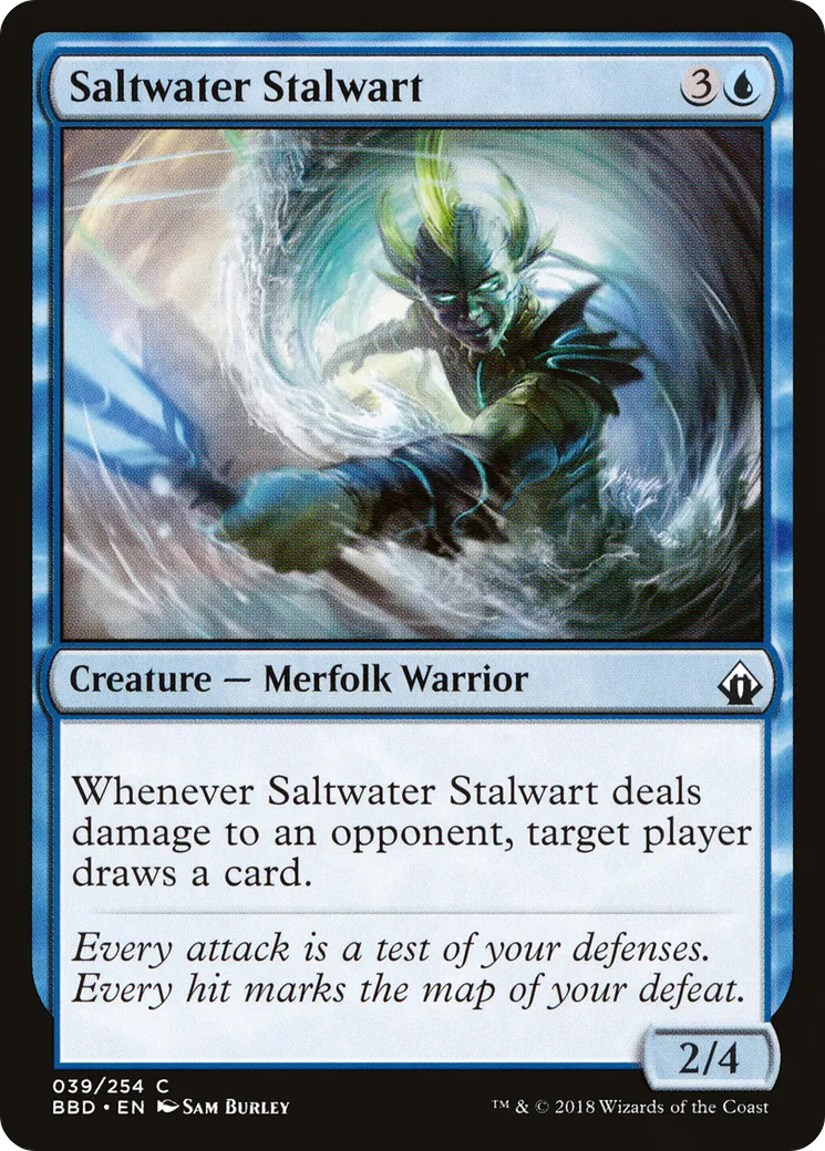 Vaillant d'eau salée — Battlebond — Magic: The Gathering