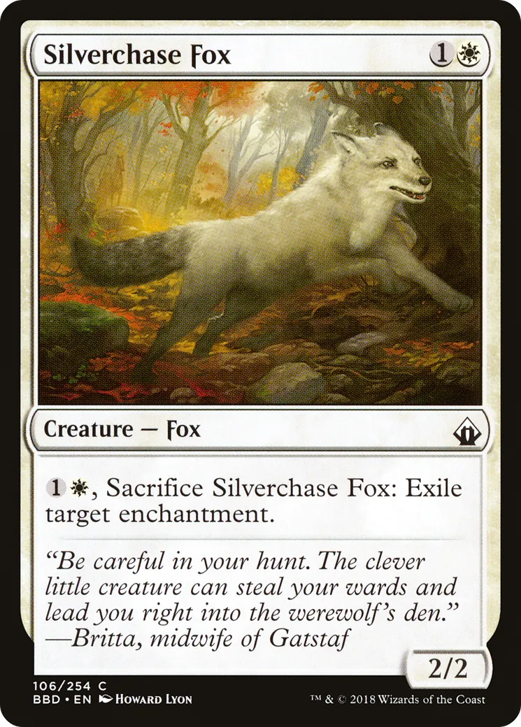 Silverchase Fox — Battlebond — Magic: The Gathering