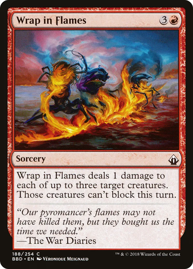 Wrap in Flames — Battlebond — Magic: The Gathering