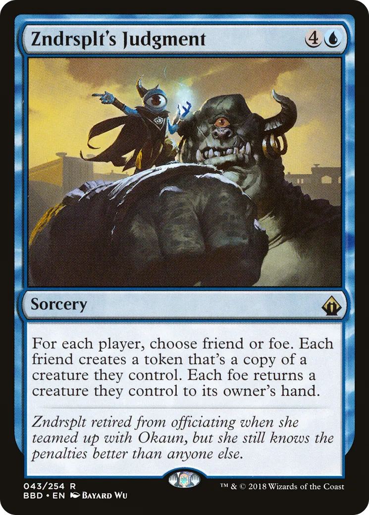 Zndrsplt's Judgment — Battlebond — Magic: The Gathering