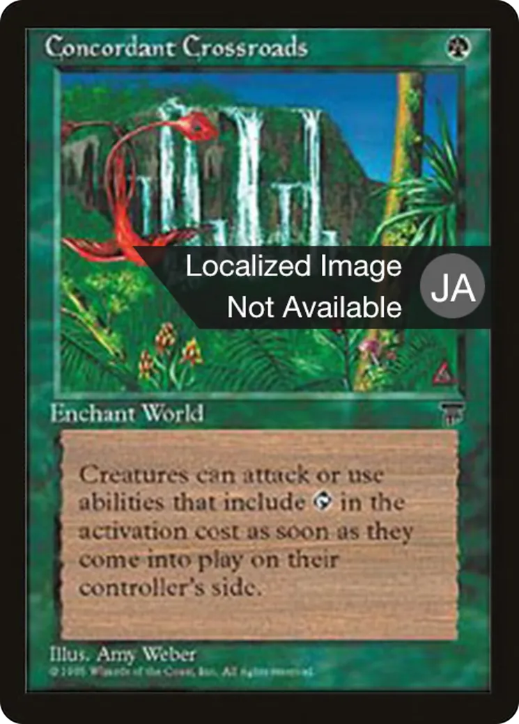 Concordant Crossroads — Chronicles Foreign Black Border — Magic: The Gathering