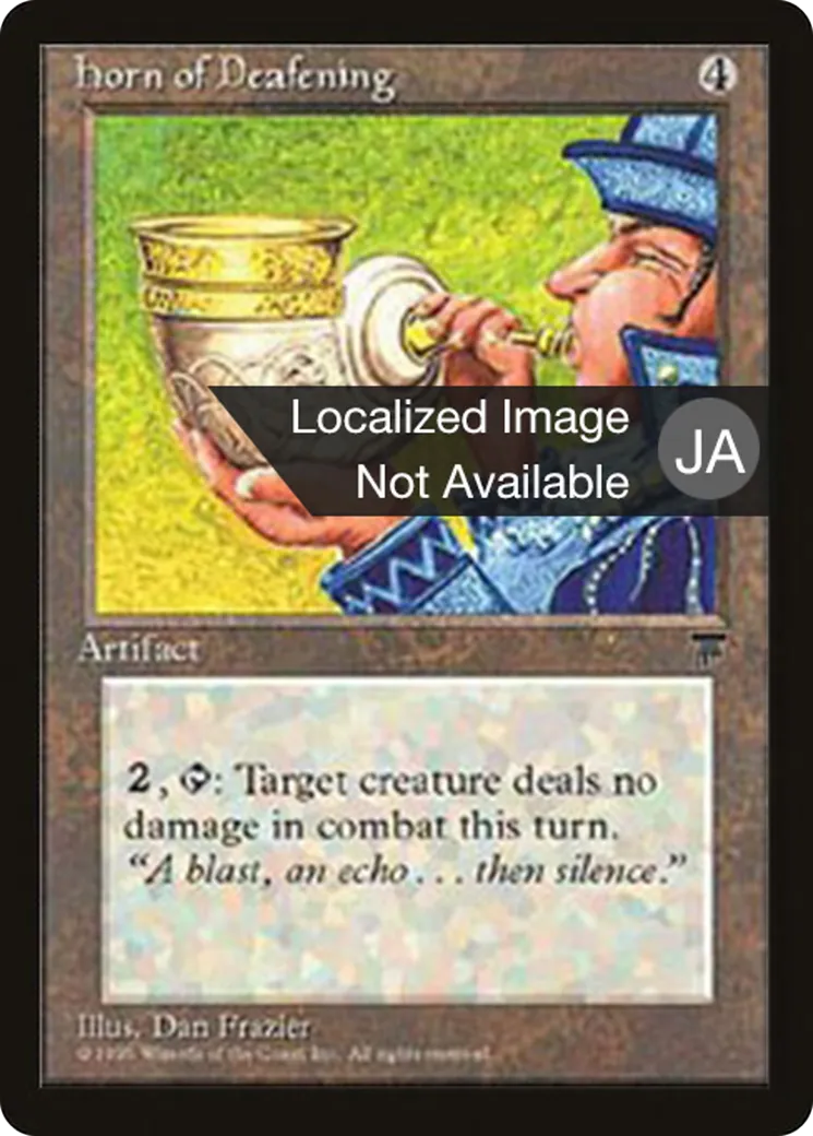 Horn of Deafening from Chronicles Foreign Black Border - Magic: The Gathering