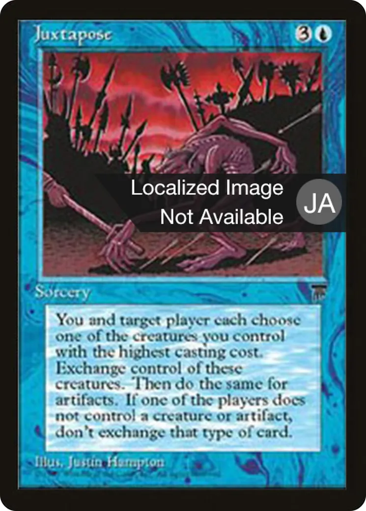 Juxtapose — Chronicles Foreign Black Border — Magic: The Gathering