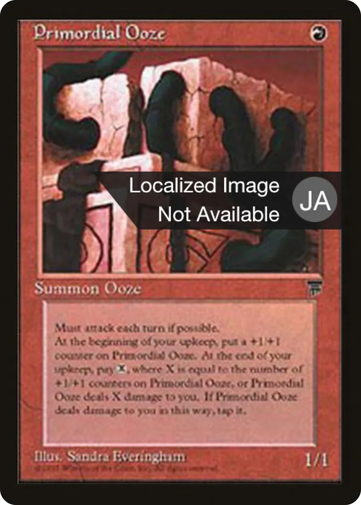 Primordial Ooze — Chronicles Foreign Black Border — Magic: The Gathering