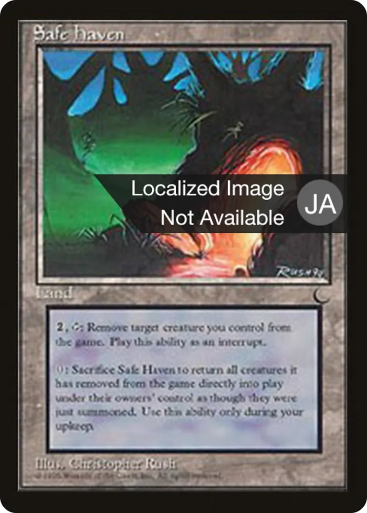 Safe Haven — Chronicles Foreign Black Border — Magic: The Gathering