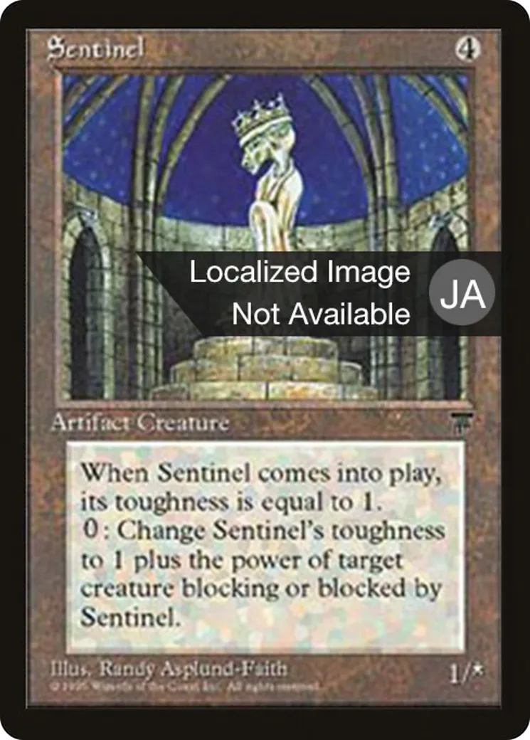 Sentinel — Chronicles Foreign Black Border — Magic: The Gathering