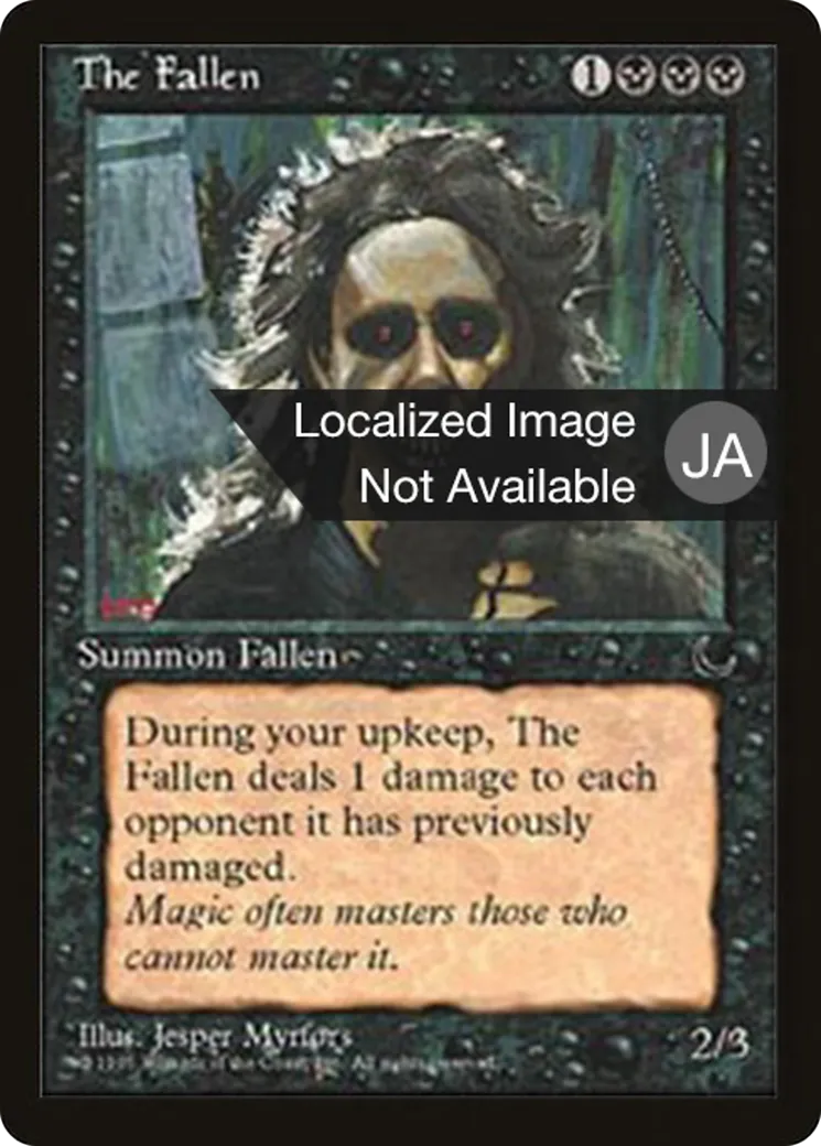 The Fallen — Chronicles Foreign Black Border — Magic: The Gathering