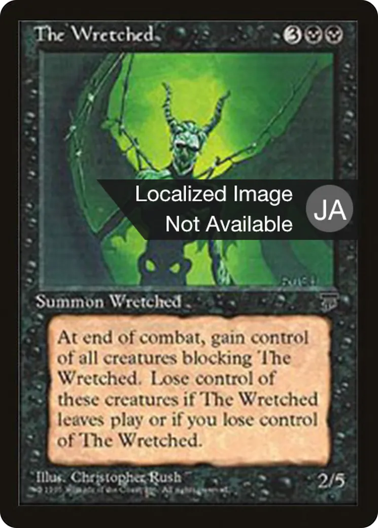 The Wretched — Chronicles Foreign Black Border — Magic: The Gathering