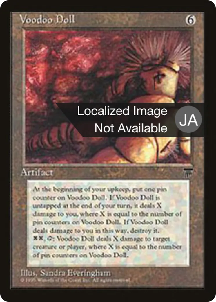 Voodoo Doll — Chronicles Foreign Black Border — Magic: The Gathering