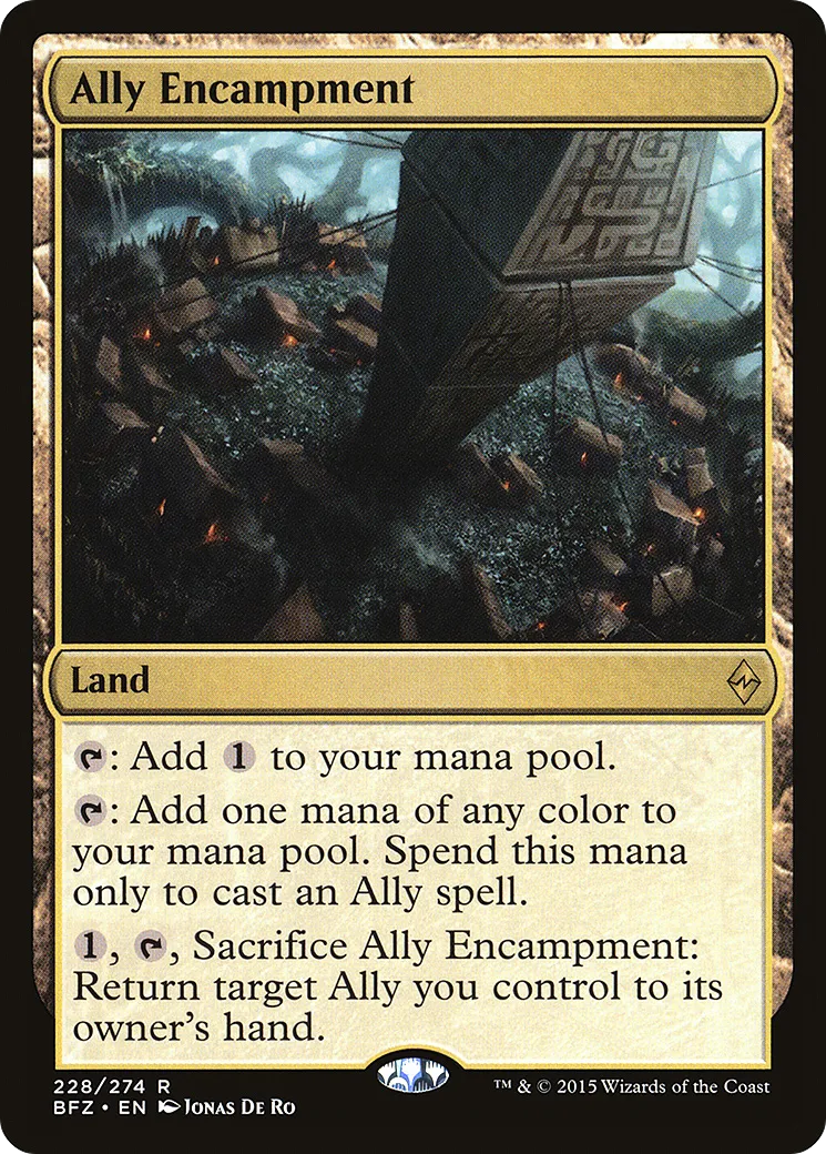 Campement allié — Battle for Zendikar — Magic: The Gathering