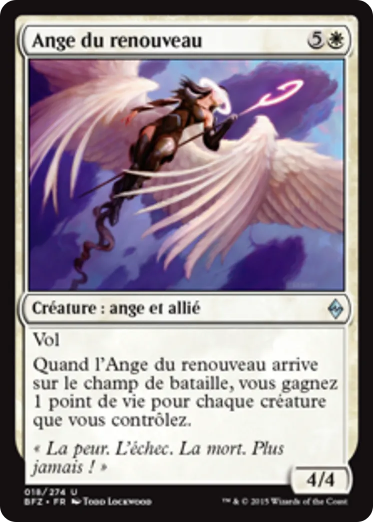 Ange du renouveau — Battle for Zendikar — Magic: The Gathering