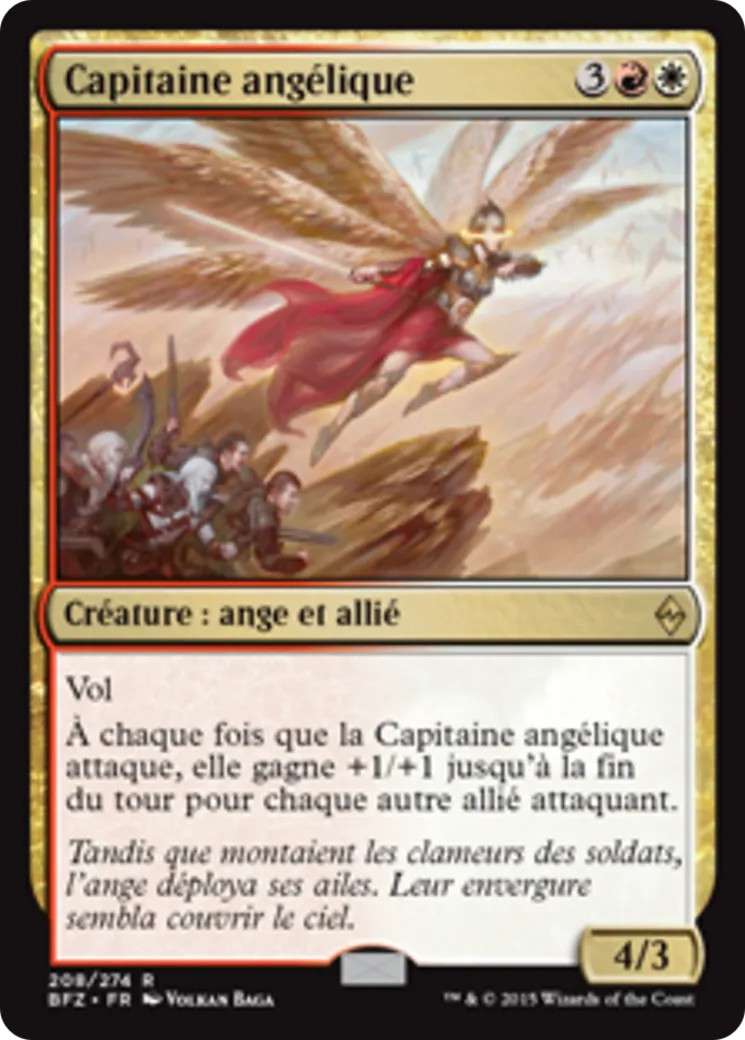 Capitaine angélique — Battle for Zendikar — Magic: The Gathering