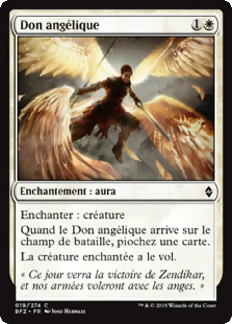 Don angélique — Battle for Zendikar — Magic: The Gathering