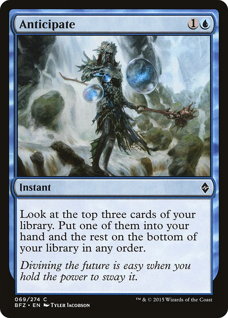 Anticipation — Battle for Zendikar — Magic: The Gathering