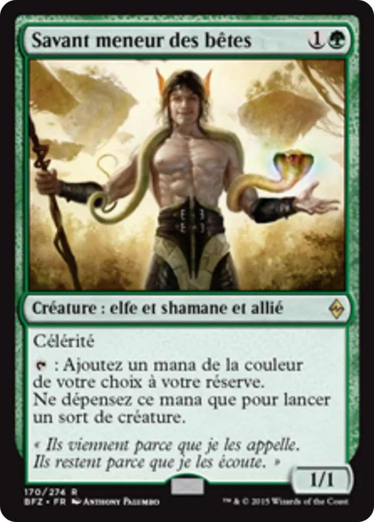 Savant meneur des bêtes — Battle for Zendikar — Magic: The Gathering