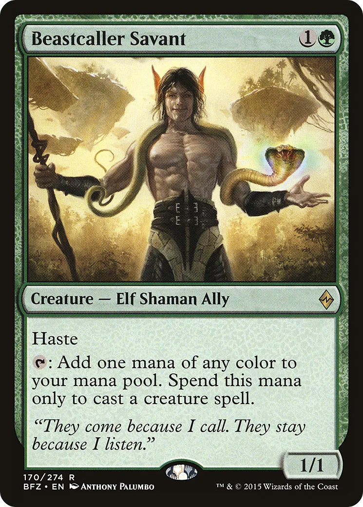 Savant meneur des bêtes — Battle for Zendikar — Magic: The Gathering