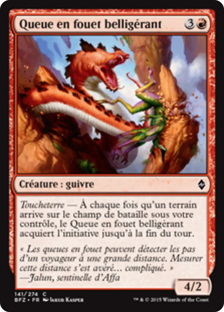 Queue en fouet belligérant — Battle for Zendikar — Magic: The Gathering