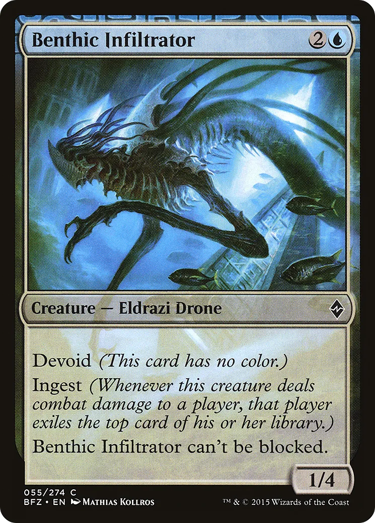 Infiltrateur benthique — Battle for Zendikar — Magic: The Gathering