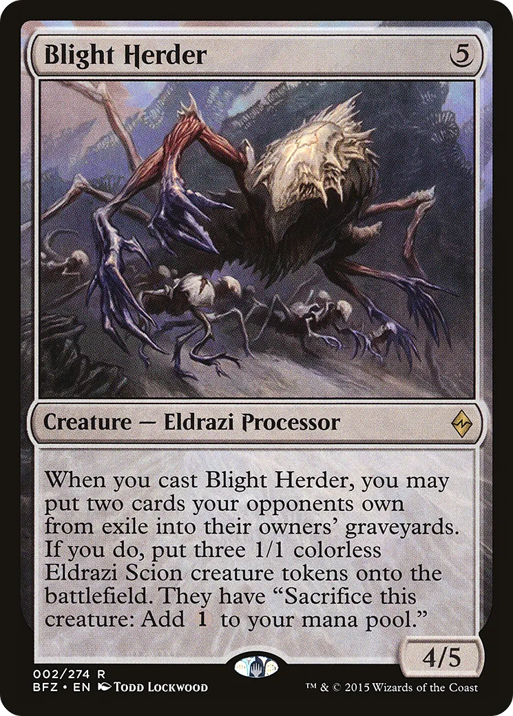 Blight Herder from Battle for Zendikar - Magic: The Gathering