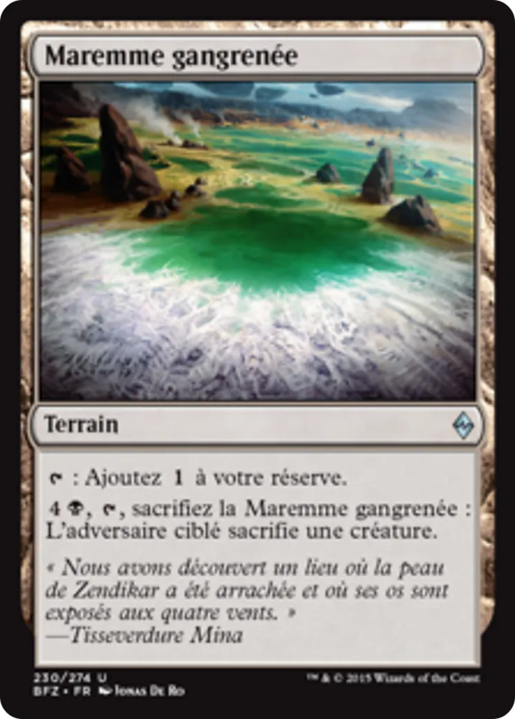 Maremme gangrenée — Battle for Zendikar — Magic: The Gathering