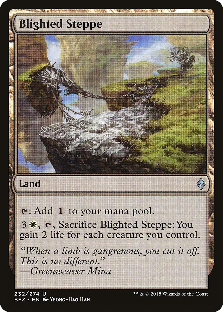 Steppes gangrenées — Battle for Zendikar — Magic: The Gathering