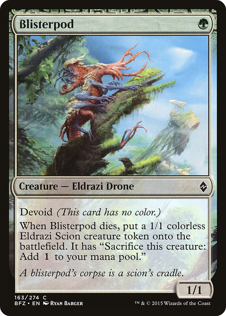 Blisterpod — Battle for Zendikar — Magic: The Gathering