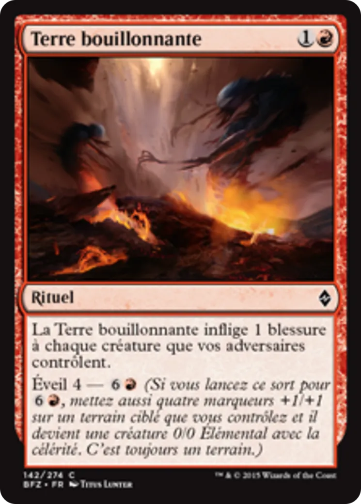 Terre bouillonnante — Battle for Zendikar — Magic: The Gathering