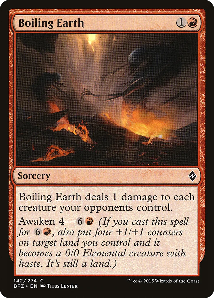 Terre bouillonnante — Battle for Zendikar — Magic: The Gathering