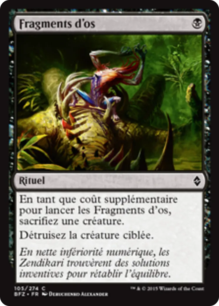 Fragments d'os — Battle for Zendikar — Magic: The Gathering