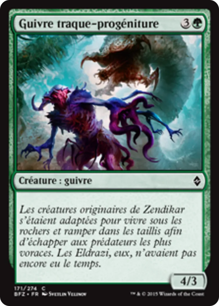 Guivre traque-progéniture — Battle for Zendikar — Magic: The Gathering