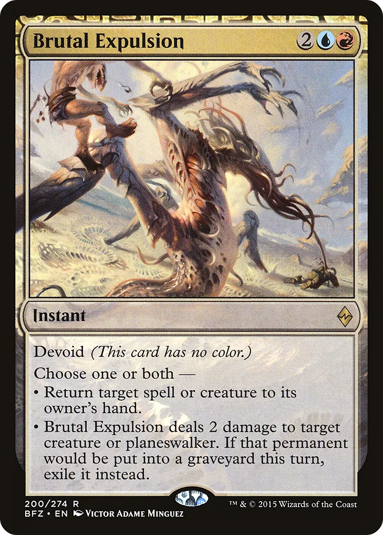 Expulsion brutale — Battle for Zendikar — Magic: The Gathering