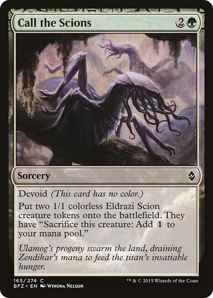 Call the Scions — Battle for Zendikar — Magic: The Gathering