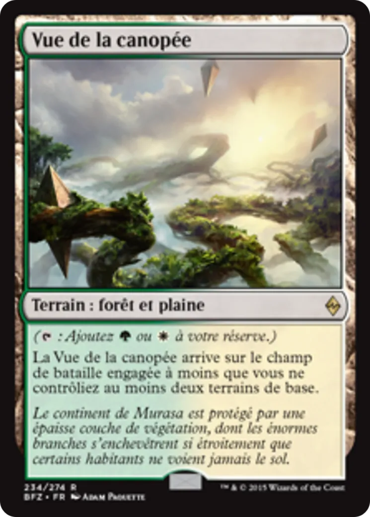 Vue de la canopée — Battle for Zendikar — Magic: The Gathering