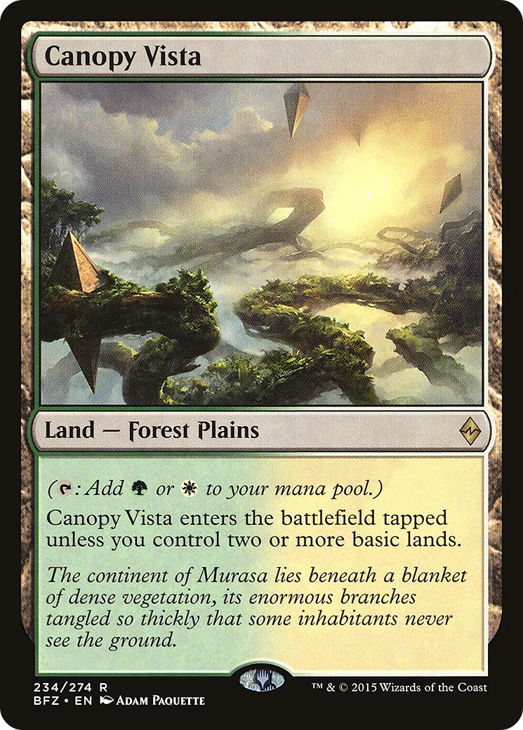 Canopy Vista — Battle for Zendikar — Magic: The Gathering