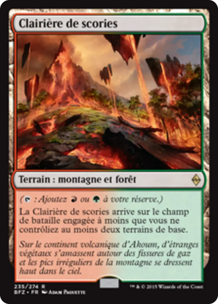 Clairière de scories — Battle for Zendikar — Magic: The Gathering