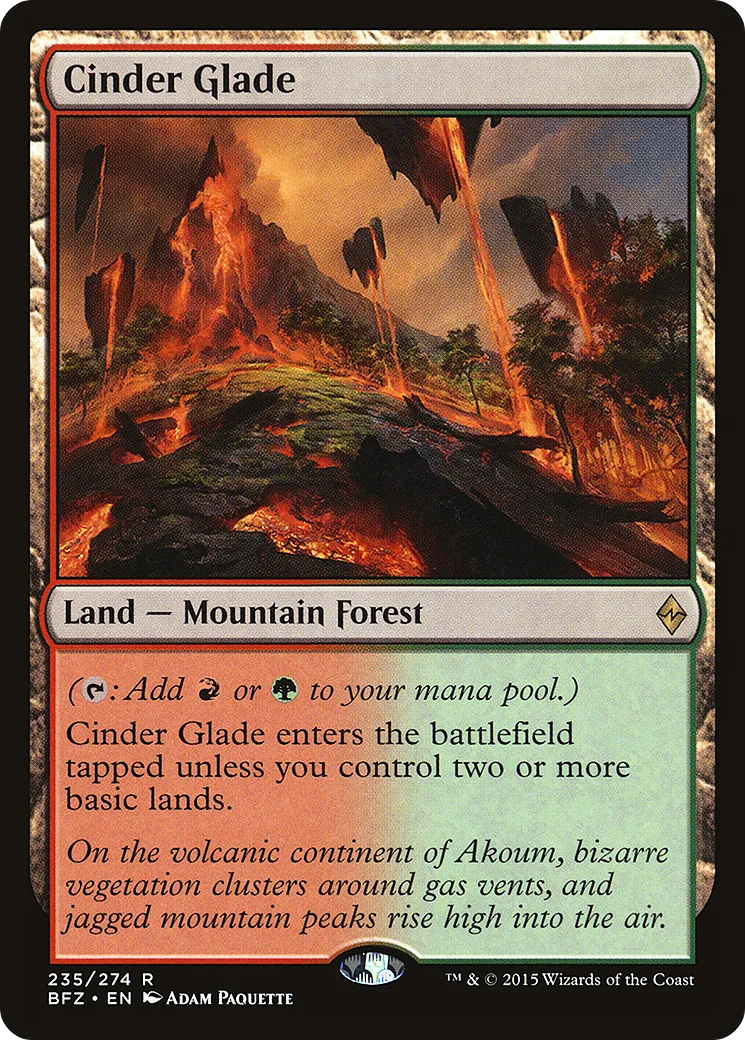 Cinder Glade — Battle for Zendikar — Magic: The Gathering