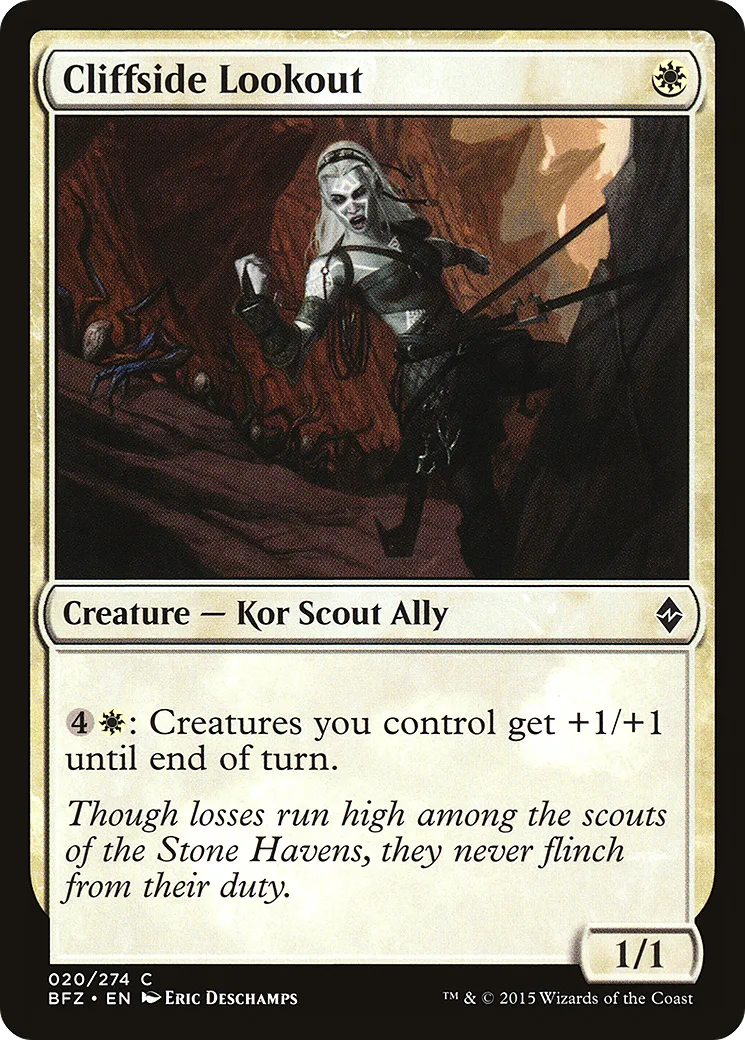 Vigie à flanc de falaise — Battle for Zendikar — Magic: The Gathering