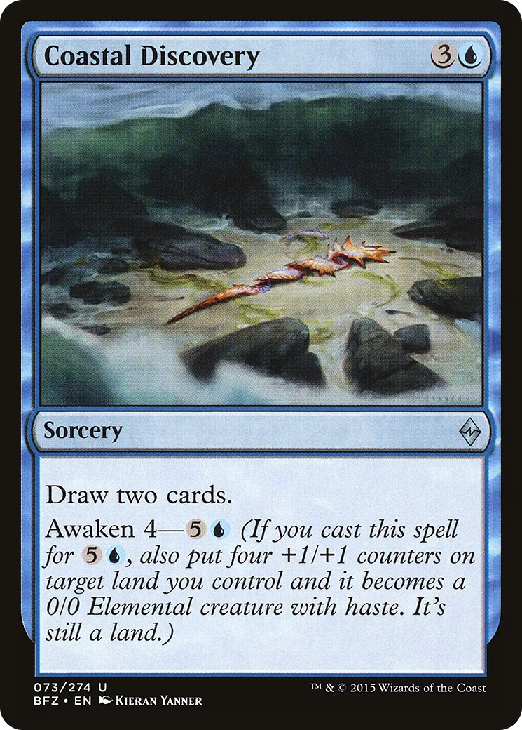 Coastal Discovery — Battle for Zendikar — Magic: The Gathering