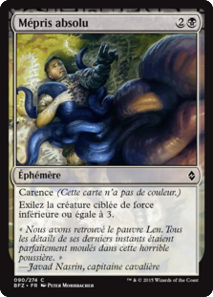 Mépris absolu — Battle for Zendikar — Magic: The Gathering