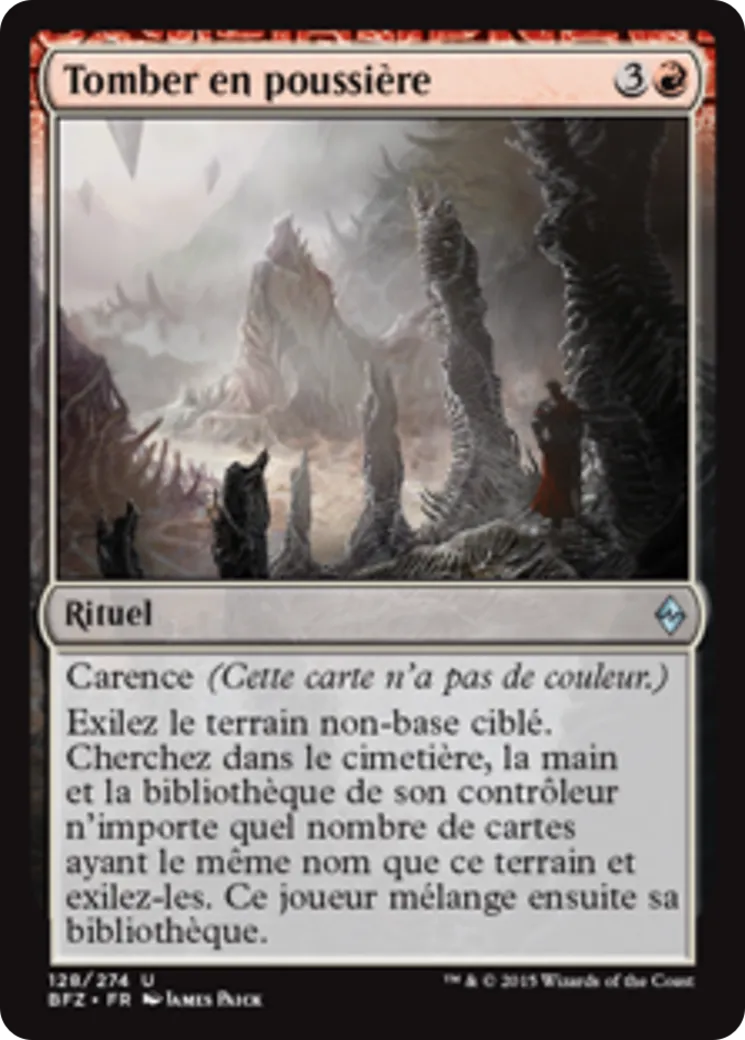 Tomber en poussière — Battle for Zendikar — Magic: The Gathering
