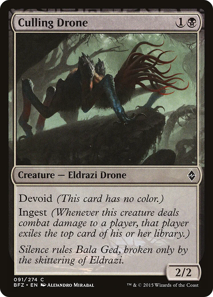 Culling Drone — Battle for Zendikar — Magic: The Gathering