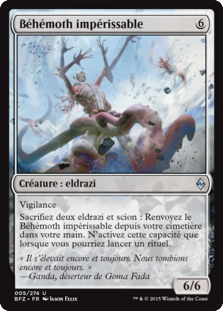 Béhémoth impérissable — Battle for Zendikar — Magic: The Gathering