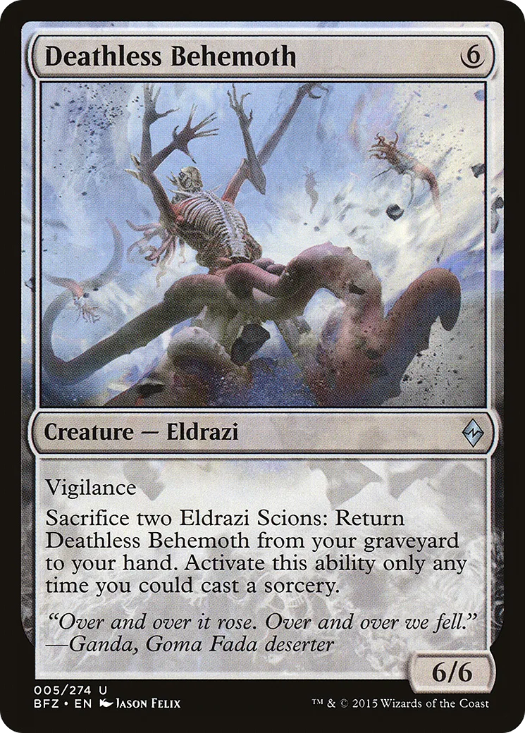 Béhémoth impérissable — Battle for Zendikar — Magic: The Gathering