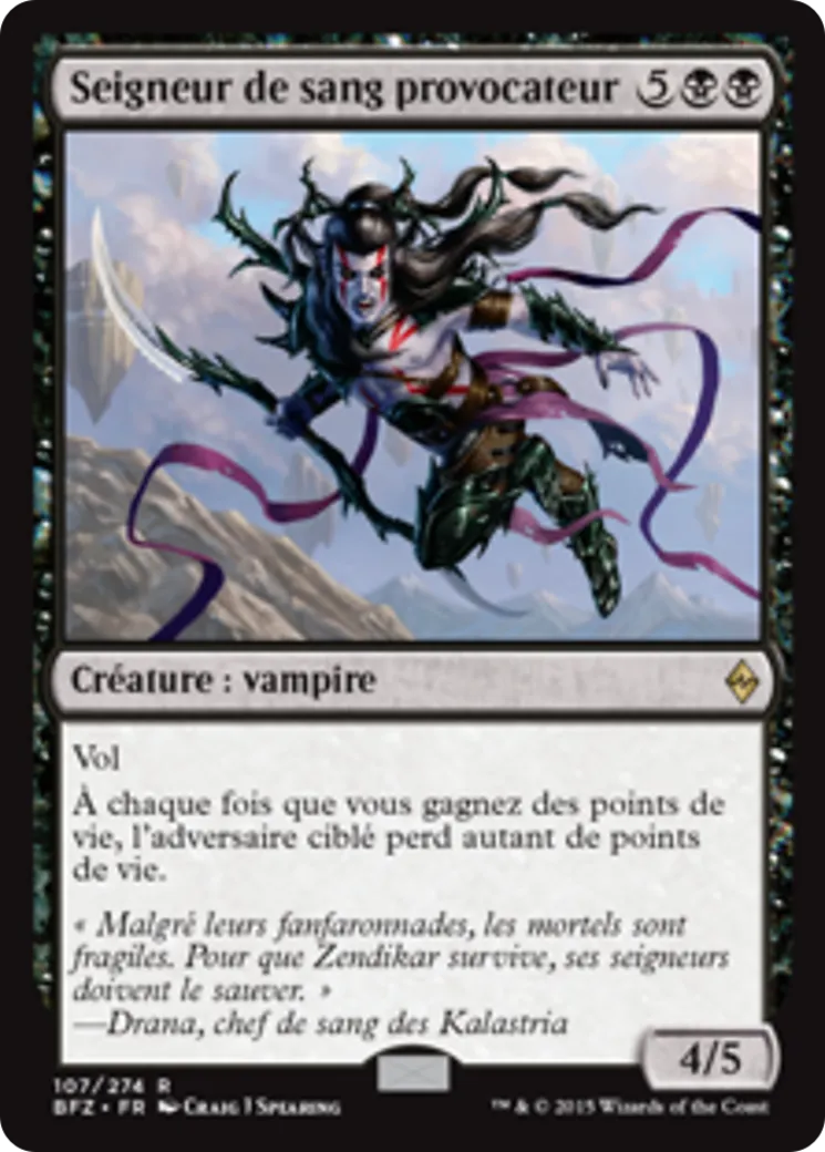 Seigneur de sang provocateur from Battle for Zendikar - Magic: The Gathering