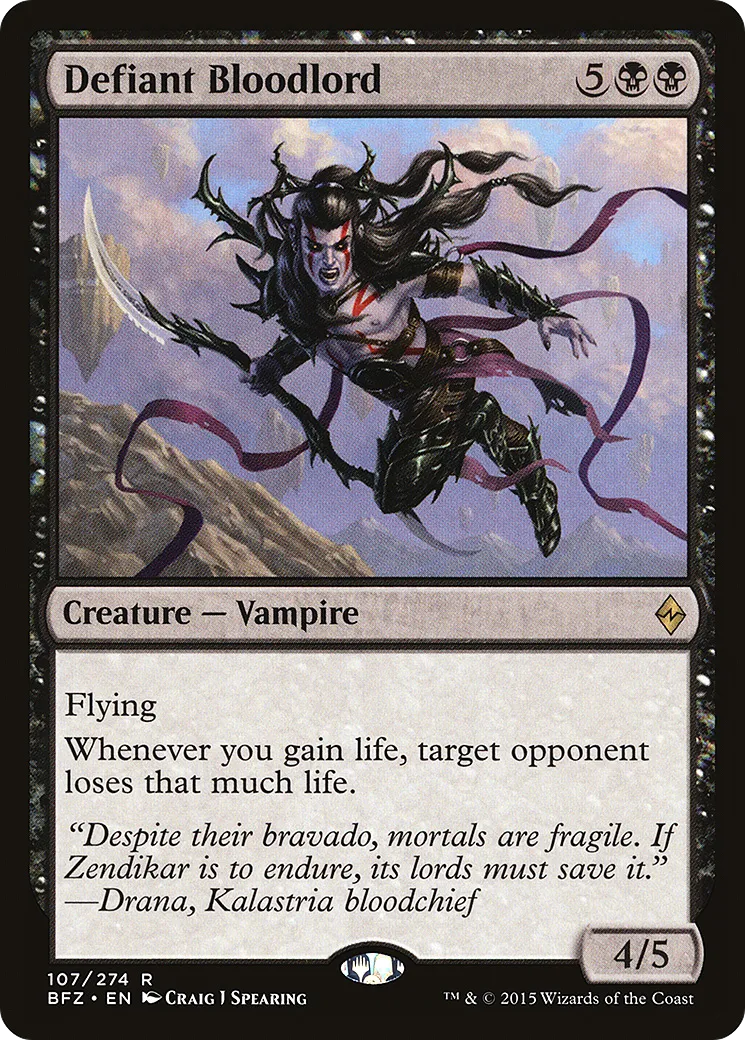 Seigneur de sang provocateur — Battle for Zendikar — Magic: The Gathering